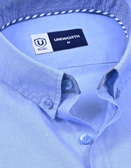 Casual Shirt Woven Blue XL CSW2602-1 Uniworth CSW2602-1-XL