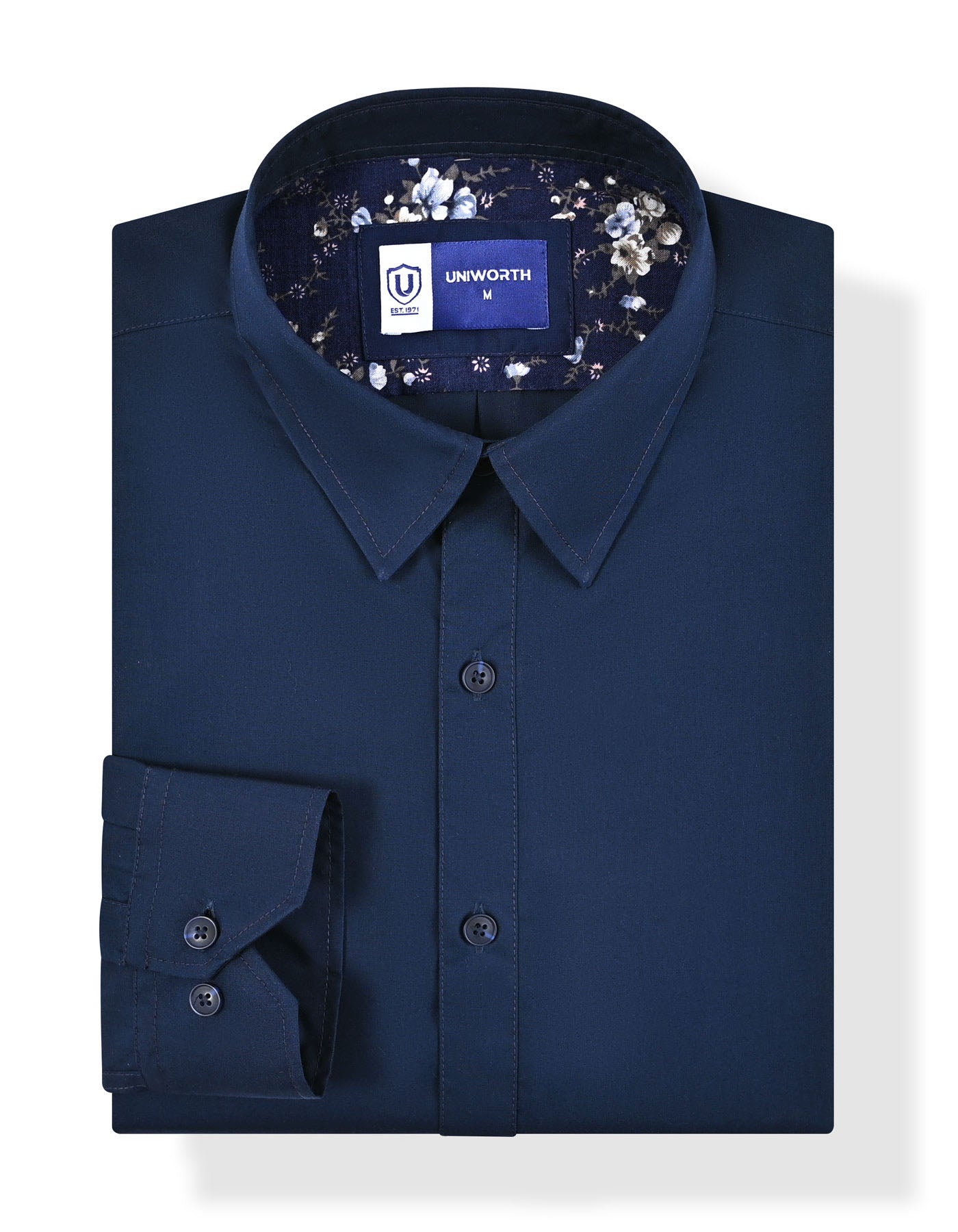 Casual Shirt Woven Navy S CSW2605 Uniworth CSW2605-S