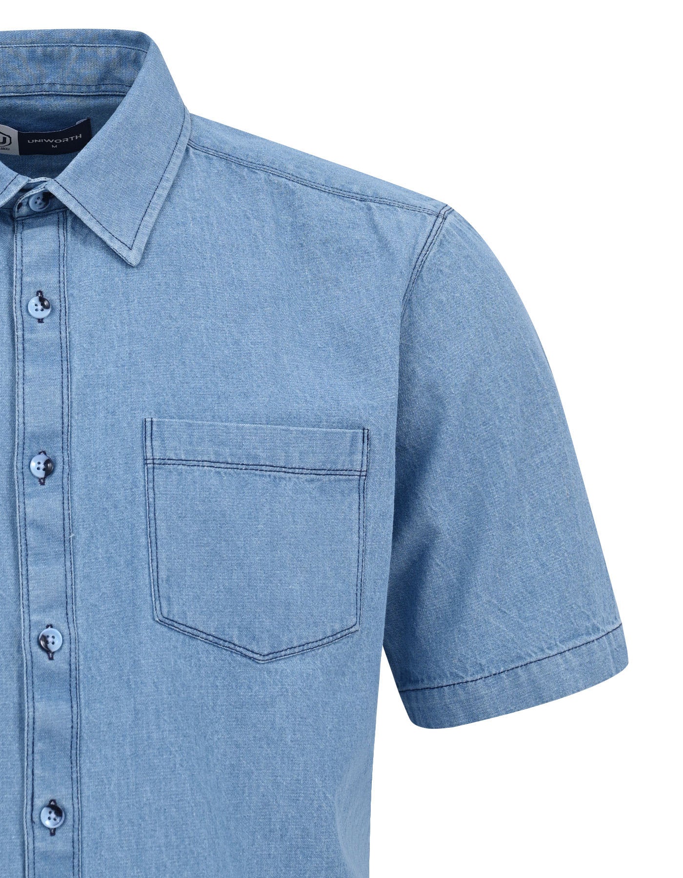 Casual Shirt Woven Blue XL CSW2607 Uniworth CSW2607-XL