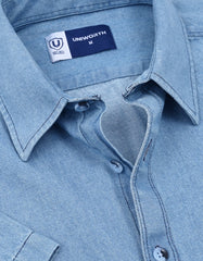Casual Shirt Woven Blue L CSW2607 Uniworth CSW2607-L