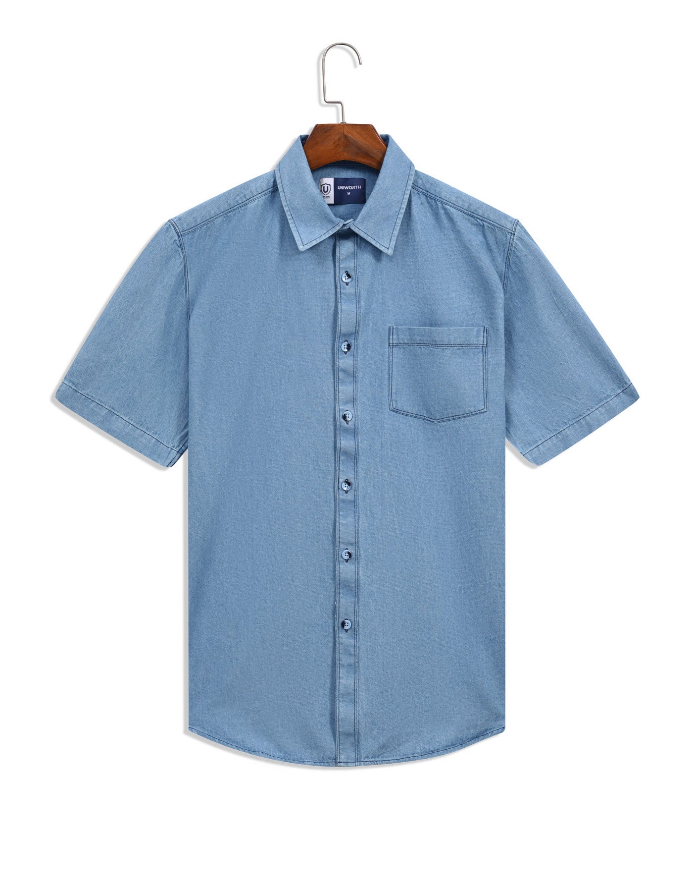Casual Shirt Woven Blue M CSW2607 Uniworth CSW2607-M