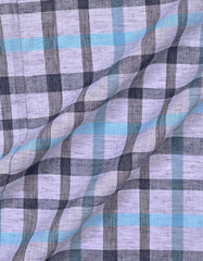 Grey Check Regular Fit Casual Shirt
