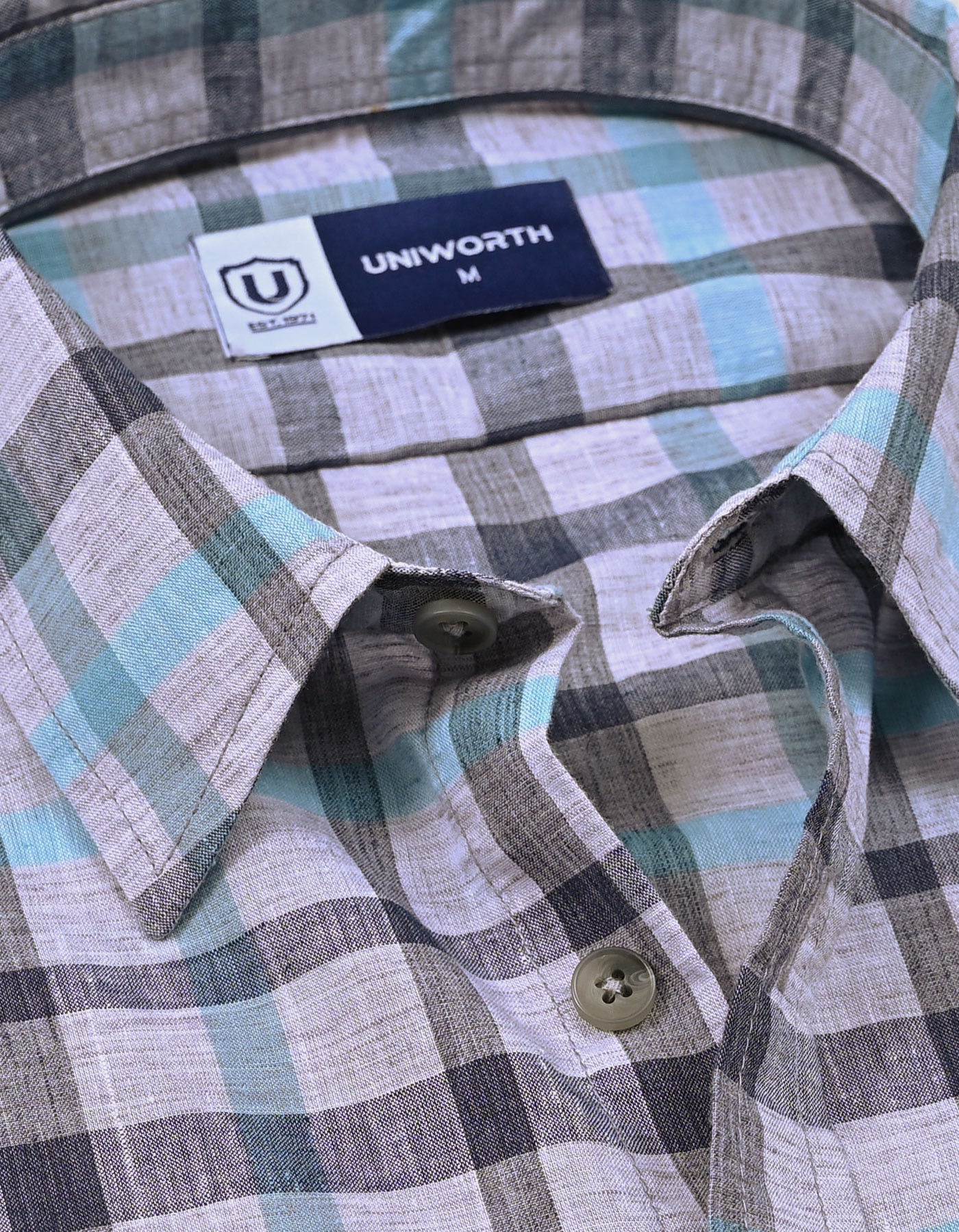 Casual Shirt Woven Grey XL CSW2621-1 Uniworth CSW2621-1-XL