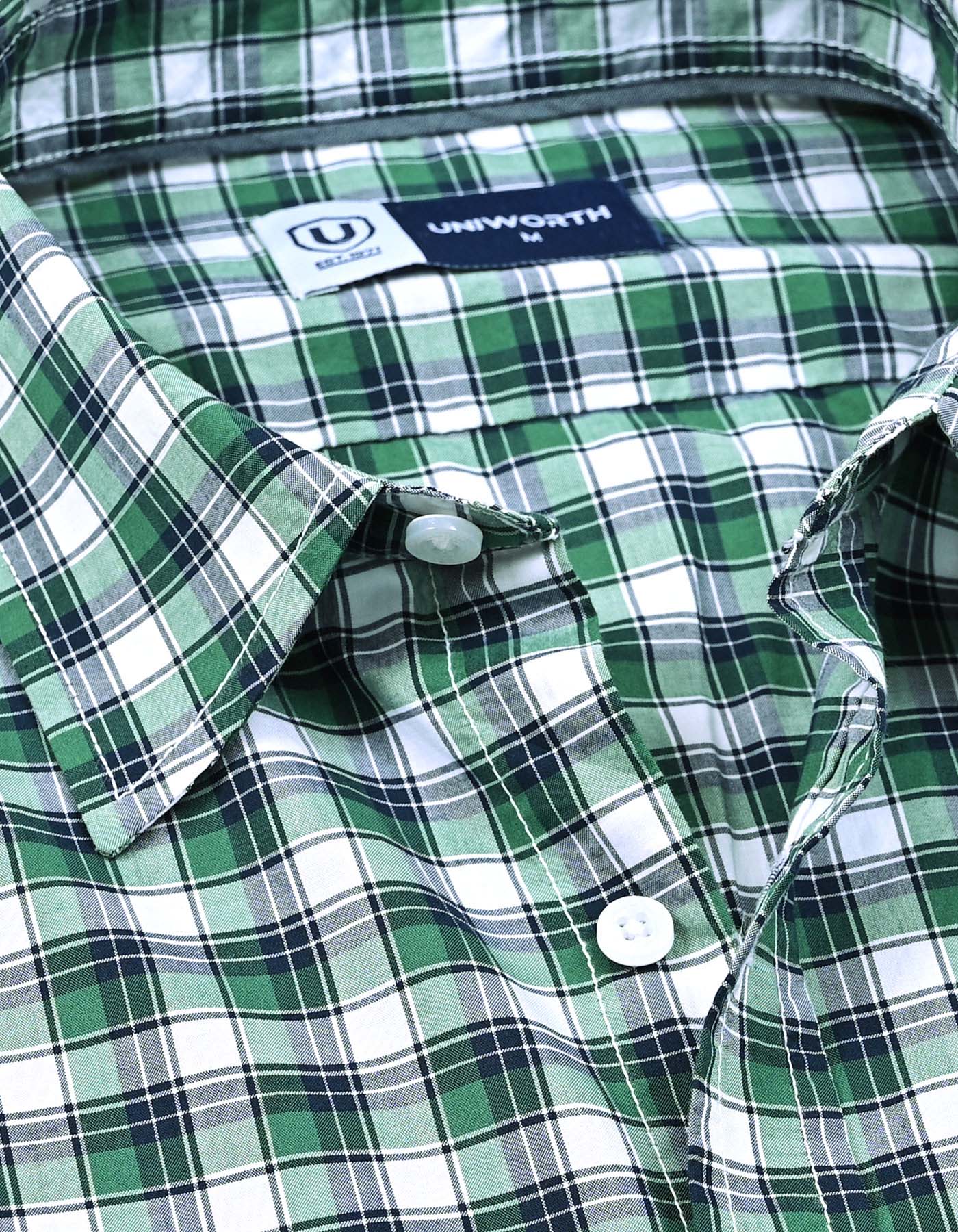 Casual Shirt Woven Green XL CSW2621-2 Uniworth CSW2621-2-XL