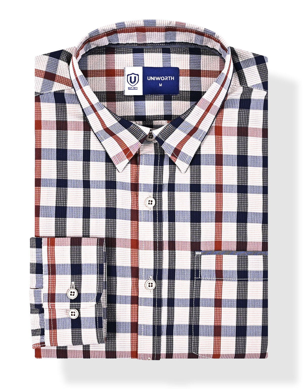 Casual Shirt Woven Beige S CSW2621 Uniworth CSW2621-S