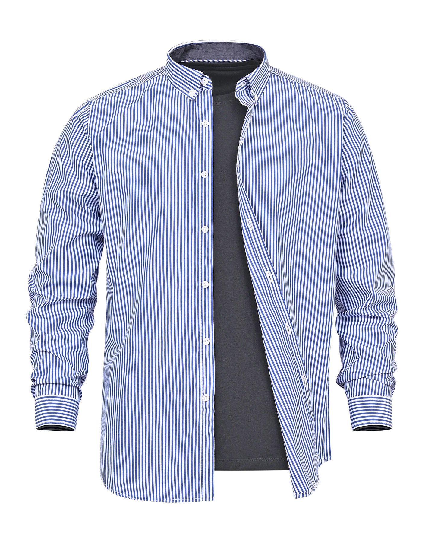 Casual Shirt Woven Navy L CSW2641-1 Uniworth CSW2641-1-L