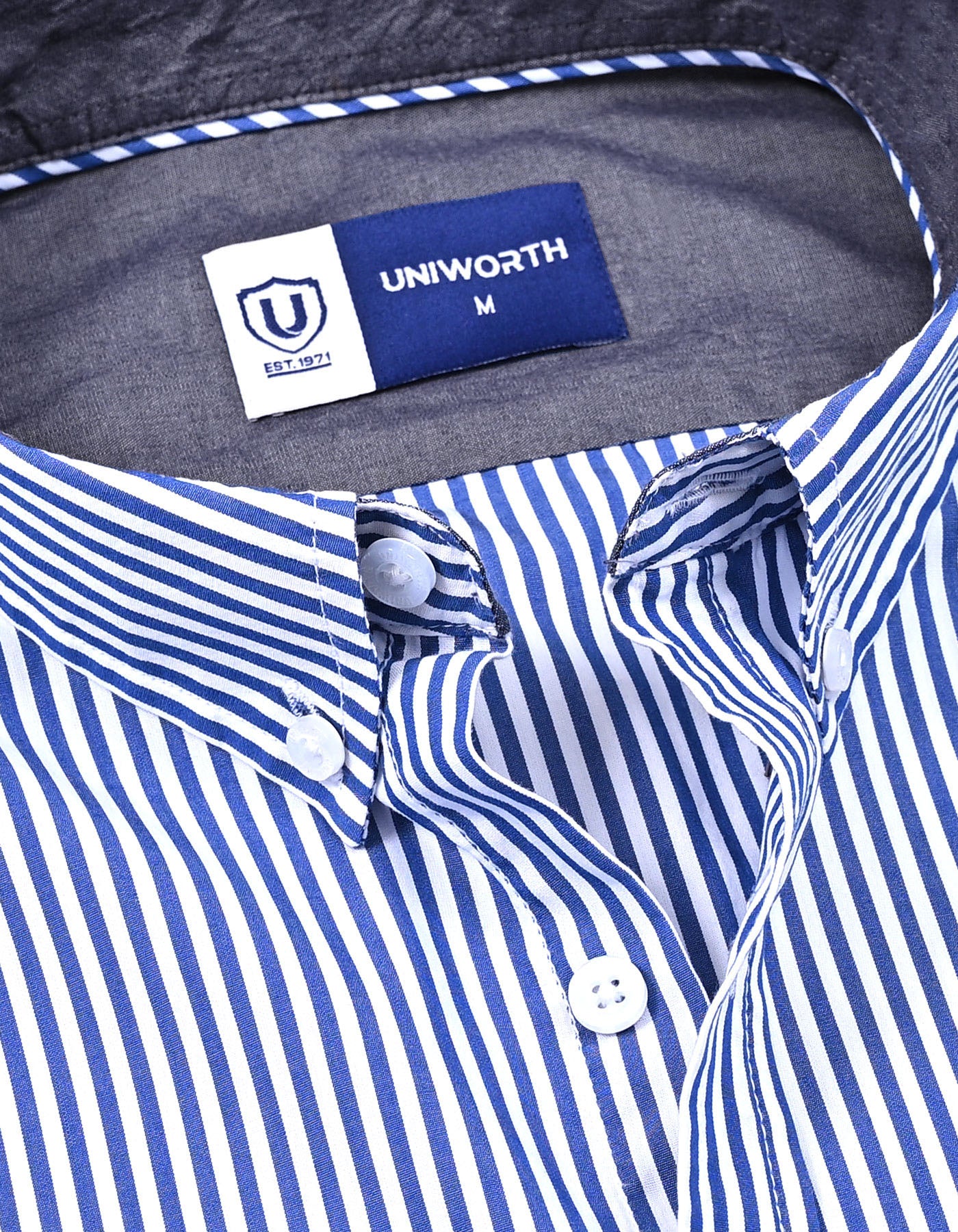 Casual Shirt Woven Navy XL CSW2641-1 Uniworth CSW2641-1-XL