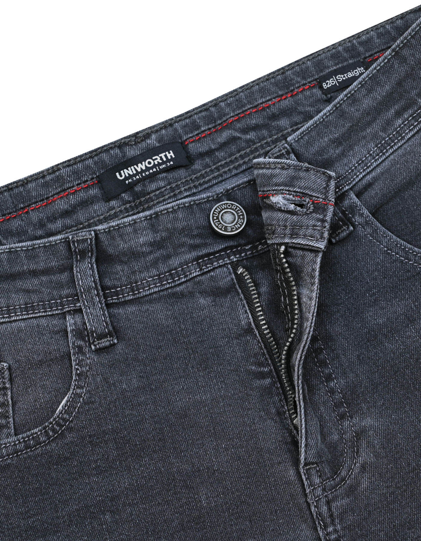 D Grey Straight Fit  Denim DM2416-32