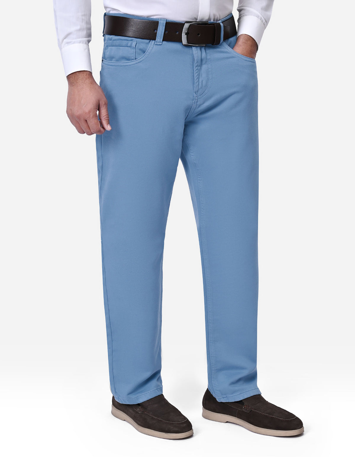 L Blue Straight Fit Denim
