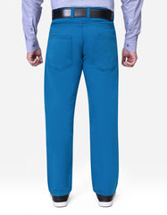 Teal Straight Fit Denim