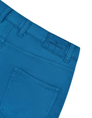 Teal Straight Fit Denim