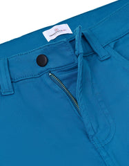 Teal Straight Fit Denim