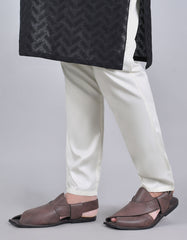 Cream Plain Ethnic Pajama EP2201-M