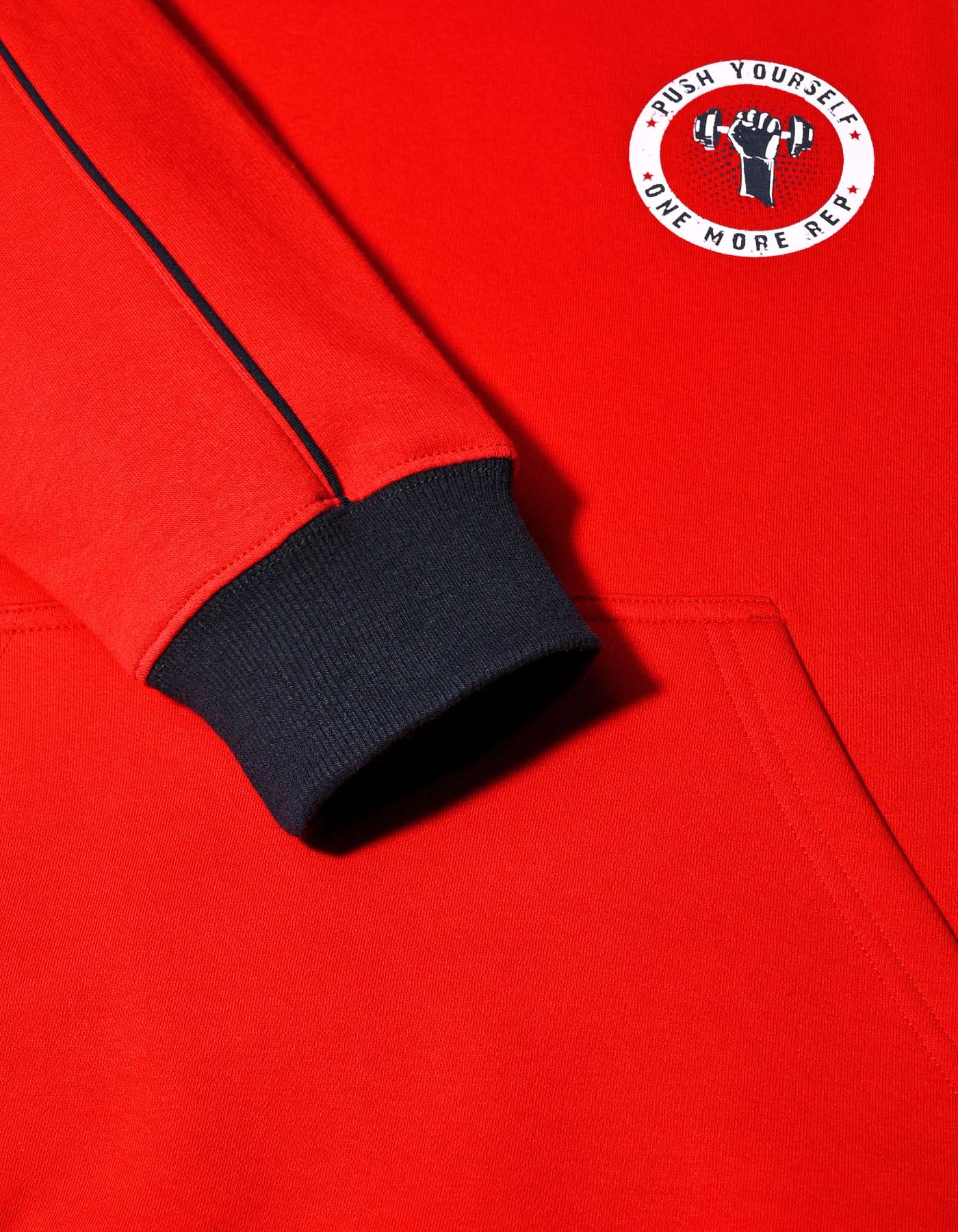 Gym Hoodie Red FGH2502 Pull Over Uniworth FGH2502-XL