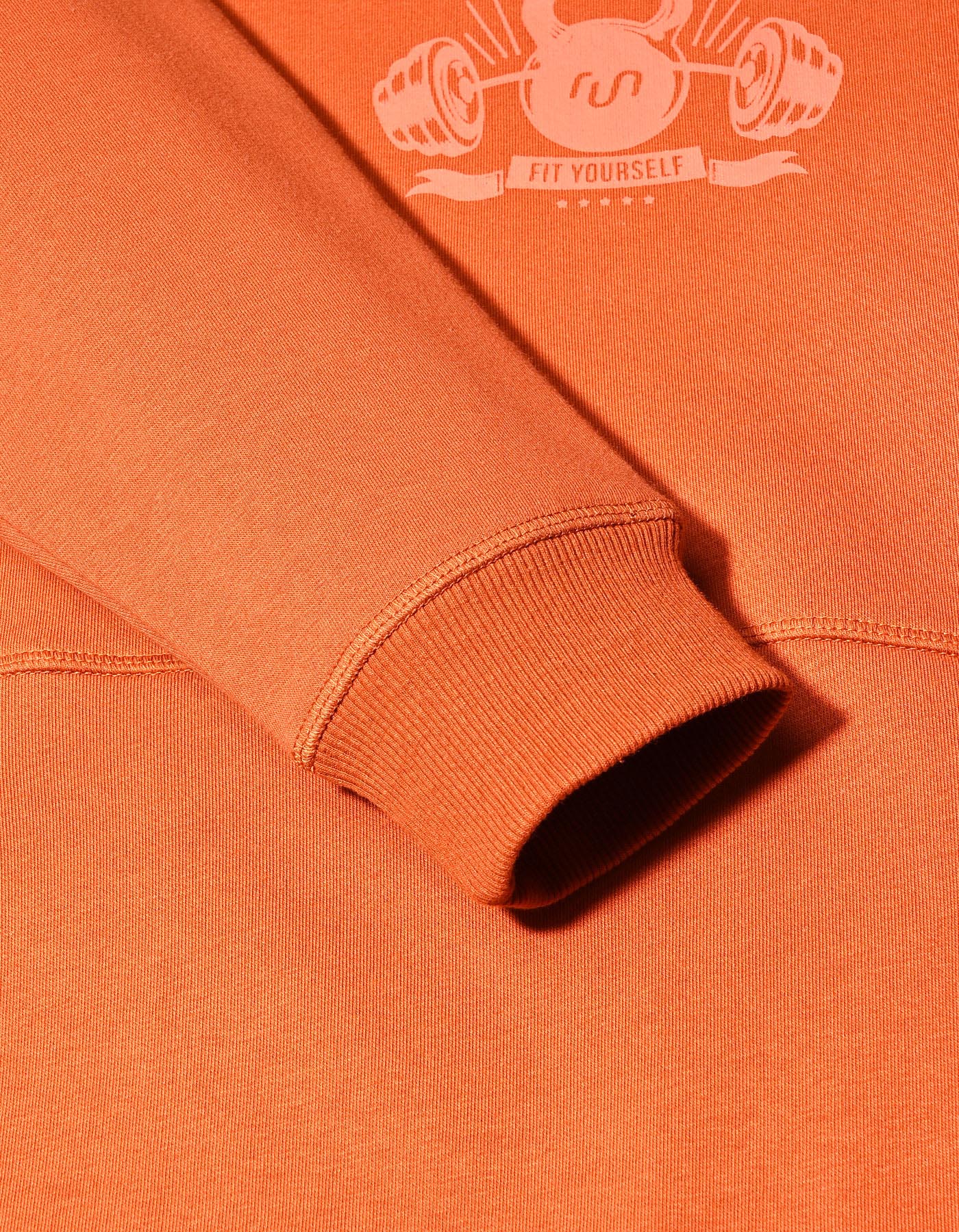 Gym Sweat Shirt  Mustard FGSW2501-3 Printed Uniworth FGSW2501-3-L