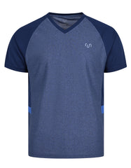 Navy Half Sleeves Gym Tee FGT2408-XL