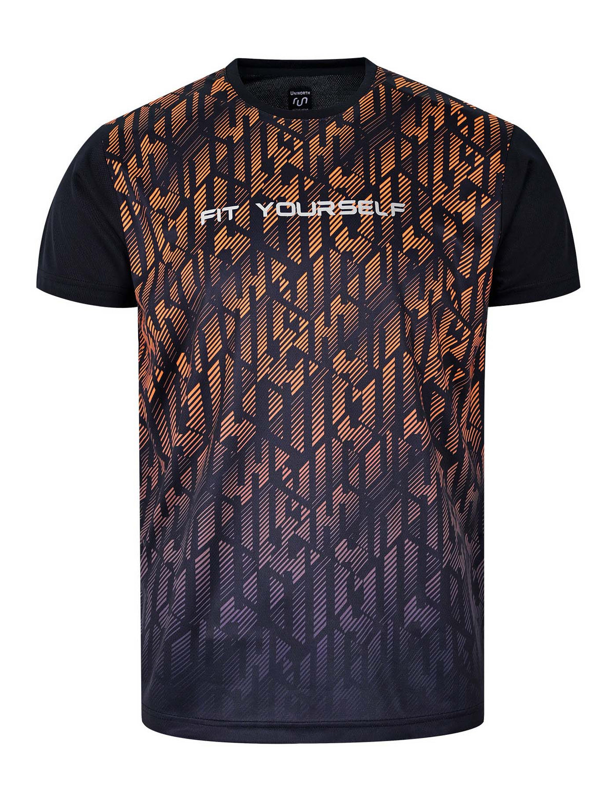 Black Half Sleeves Gym Tee FGT2413-S