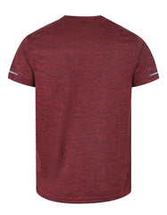 Maroon Textured Slub Gym Tee