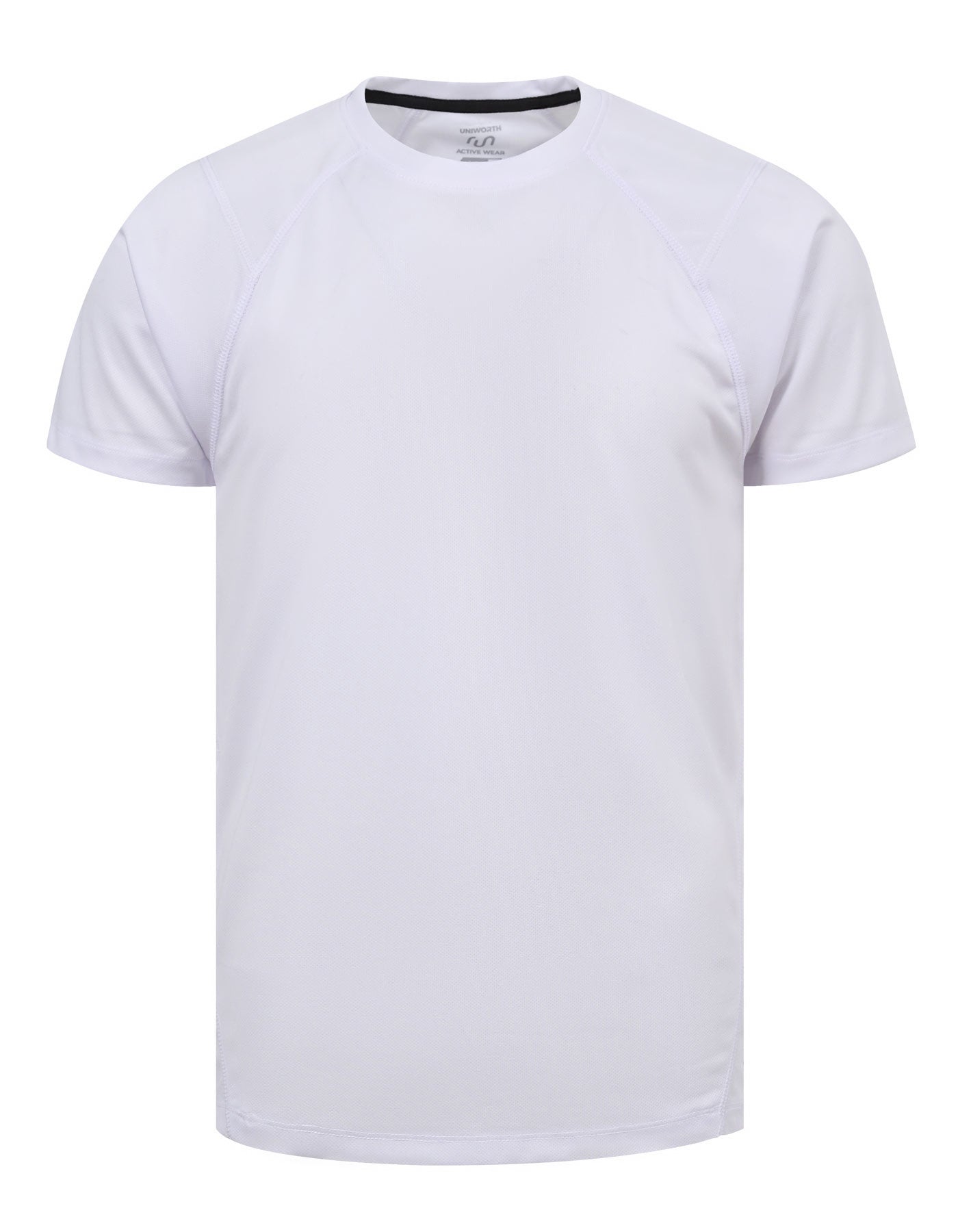 White Half Sleeves Gym Tee FGT2500-1-S