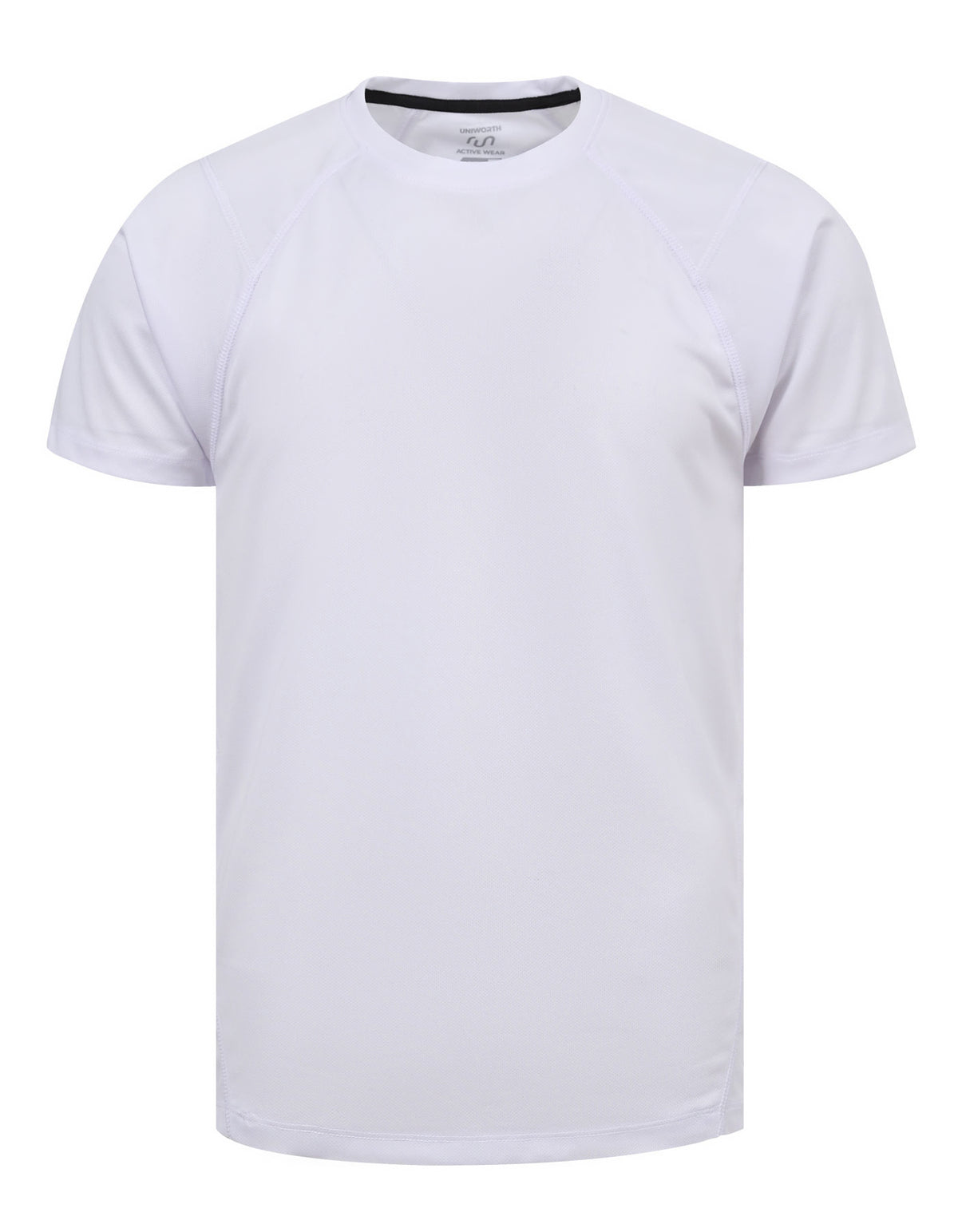 White Half Sleeves Gym Tee FGT2500-1-S