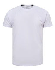 White Half Sleeves Gym Tee FGT2500-1-S