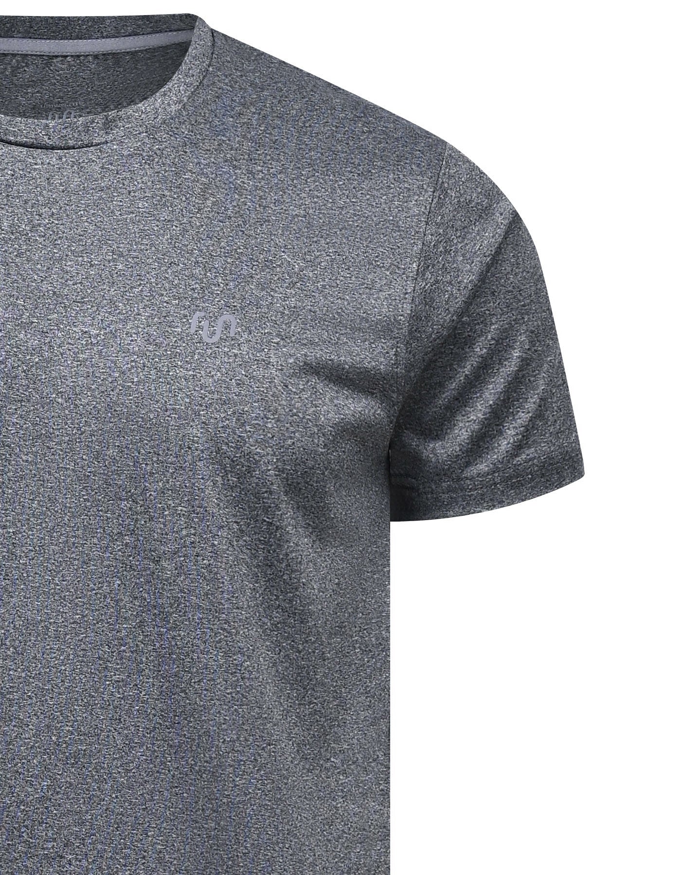 Charcoal Half Sleeves Gym Tee FGT2501-1-M