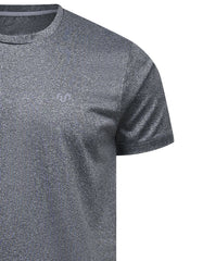 Charcoal Half Sleeves Gym Tee FGT2501-1-M