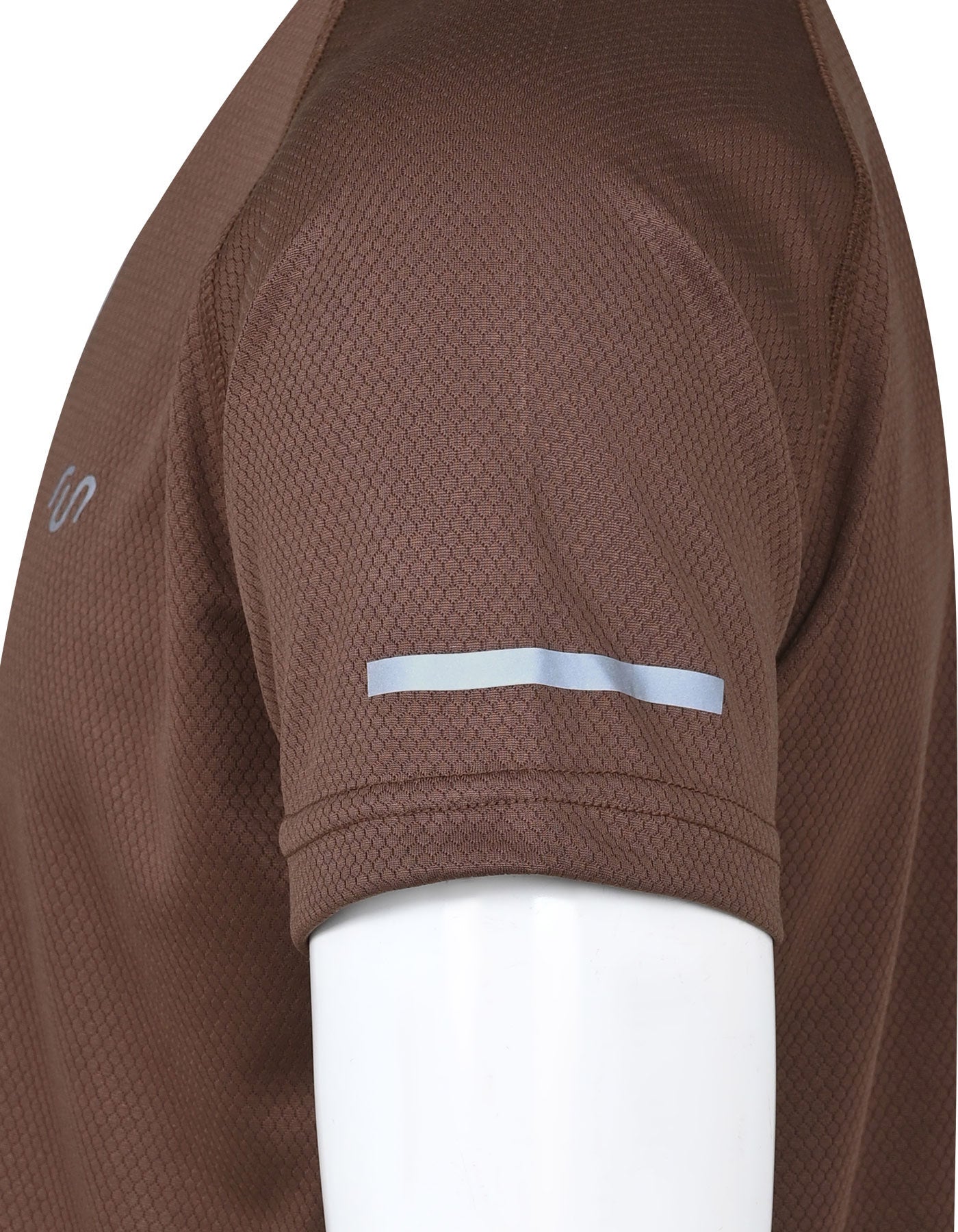 Brown Half Sleeves Gym Tee FGT2502-1-L