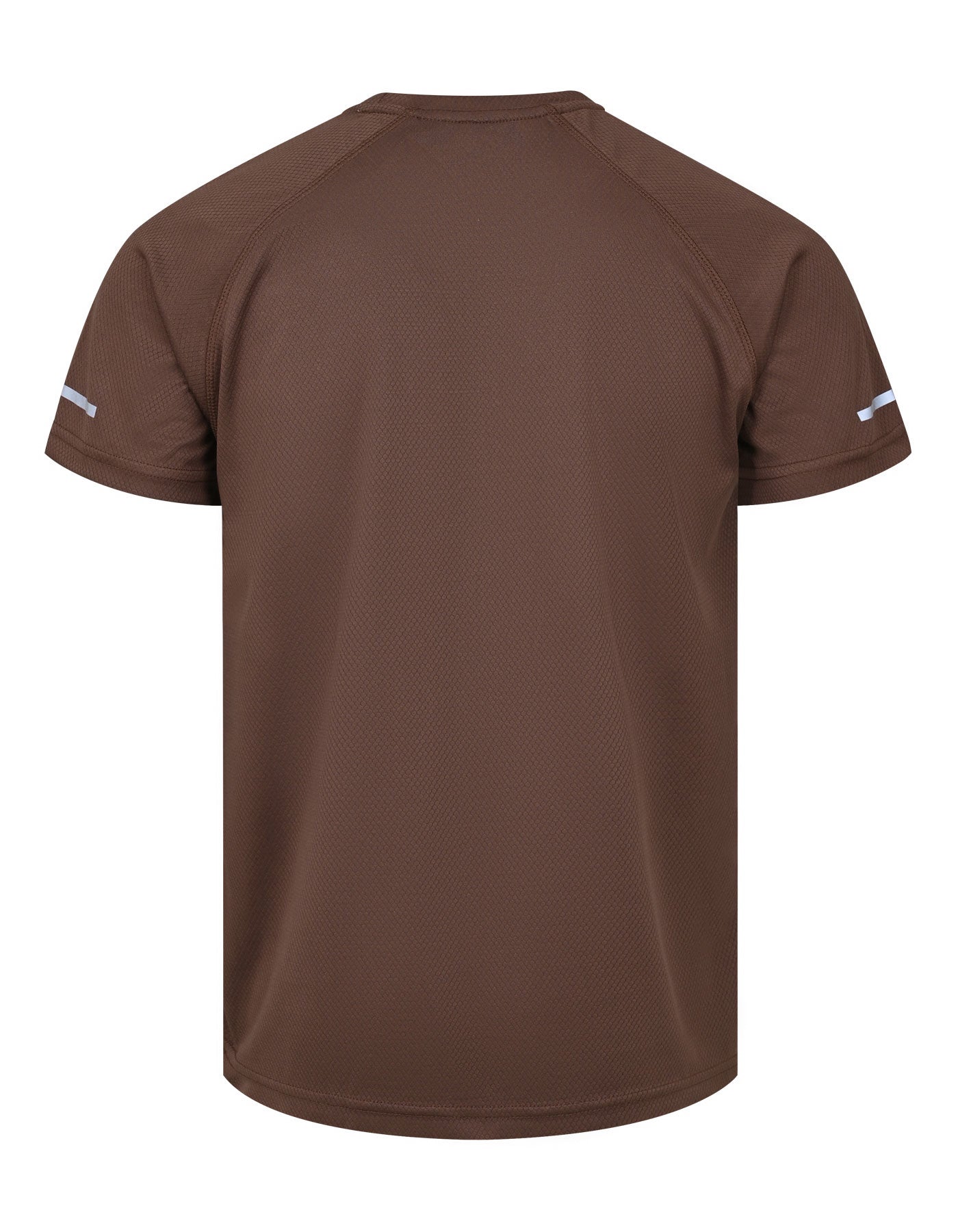Brown Half Sleeves Gym Tee FGT2502-1-XL