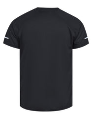 Black Half Sleeves Gym Tee FGT2502-3-XL