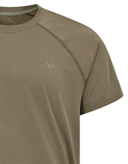 Khaki Half Sleeves Gym Tee FGT2600-2-M