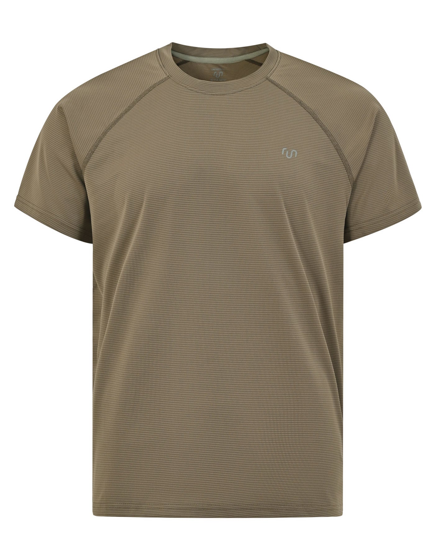 Khaki Half Sleeves Gym Tee FGT2600-2-S