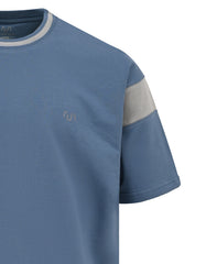 Aura Blue Half Sleeves Gym Tee FGT2601-1-M