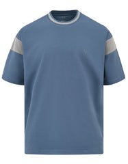 Aura Blue Half Sleeves Gym Tee FGT2601-1-S