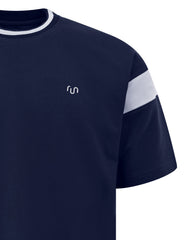Navy Half Sleeves Gym Tee FGT2601-3-M