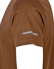 Brown Half Sleeves Gym Tee FGT2602-3-L