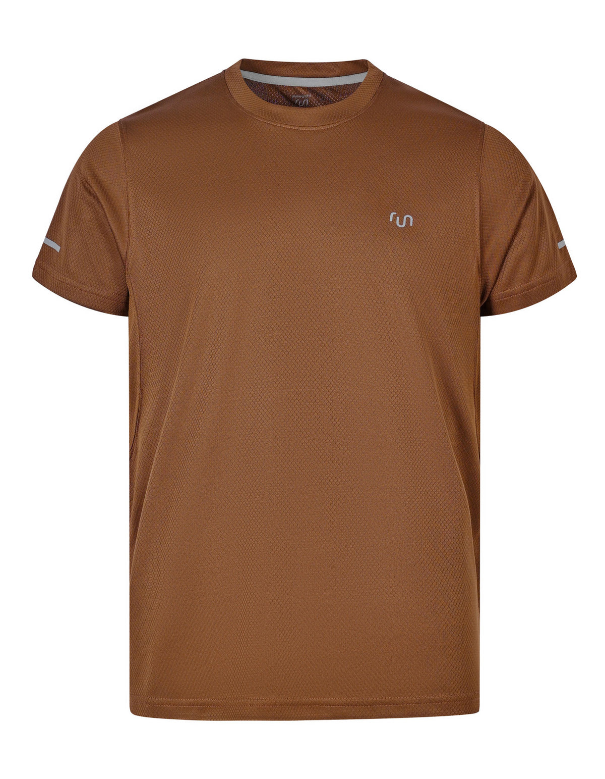 Brown Half Sleeves Gym Tee FGT2602-3-S