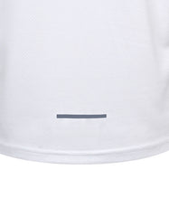 White Half Sleeves Gym Tee FGT2602-4-XXXL