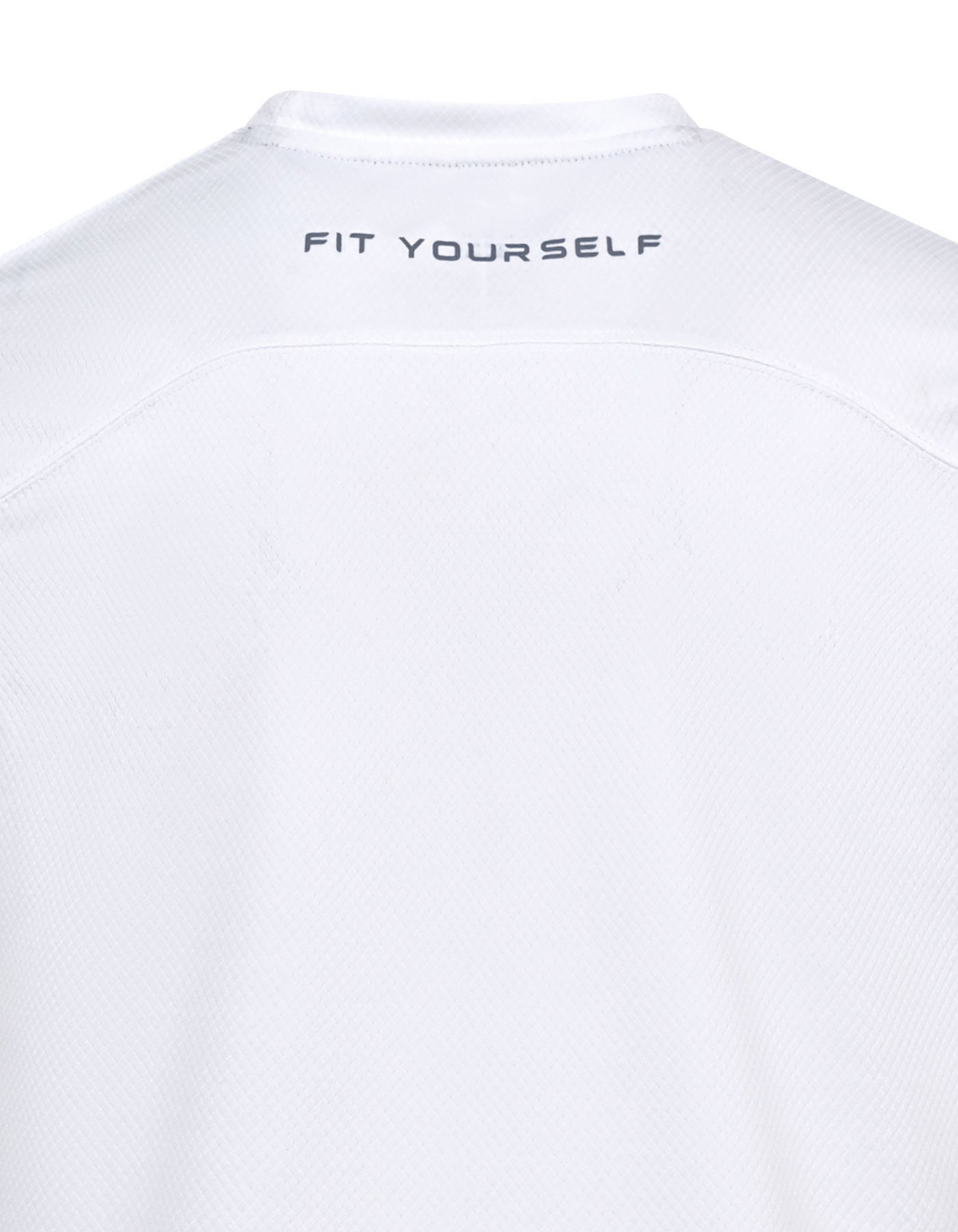 White Half Sleeves Gym Tee FGT2602-4-XL