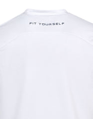 White Half Sleeves Gym Tee FGT2602-4-XL