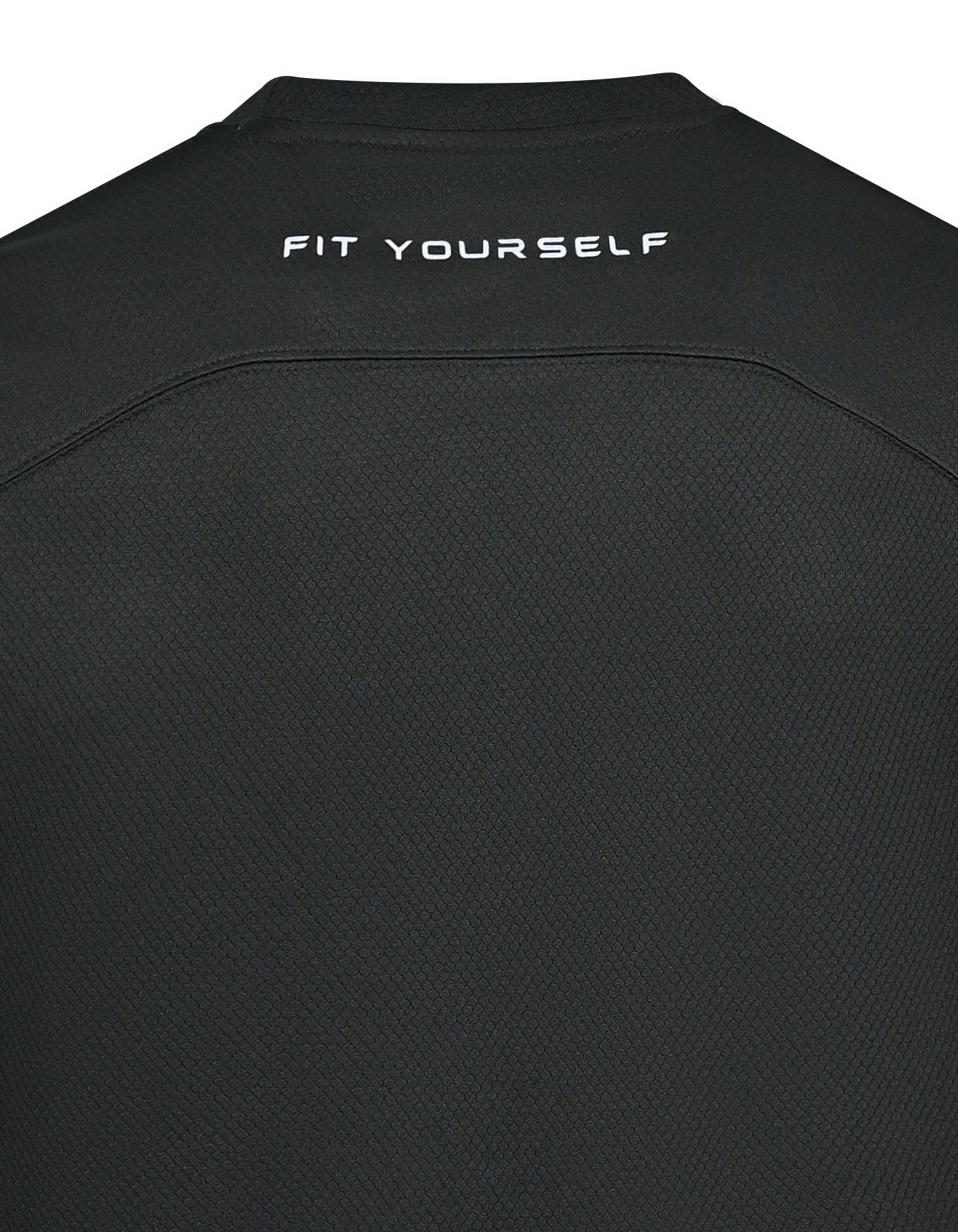 Black Half Sleeves Gym Tee FGT2602-5-XL
