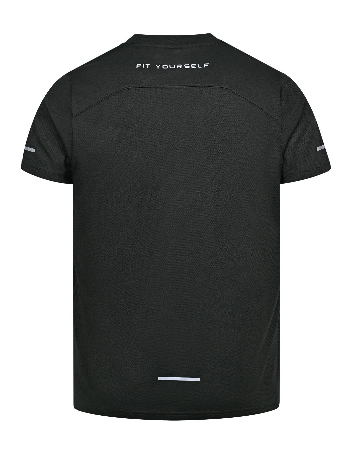Black Half Sleeves Gym Tee FGT2602-5-XXL