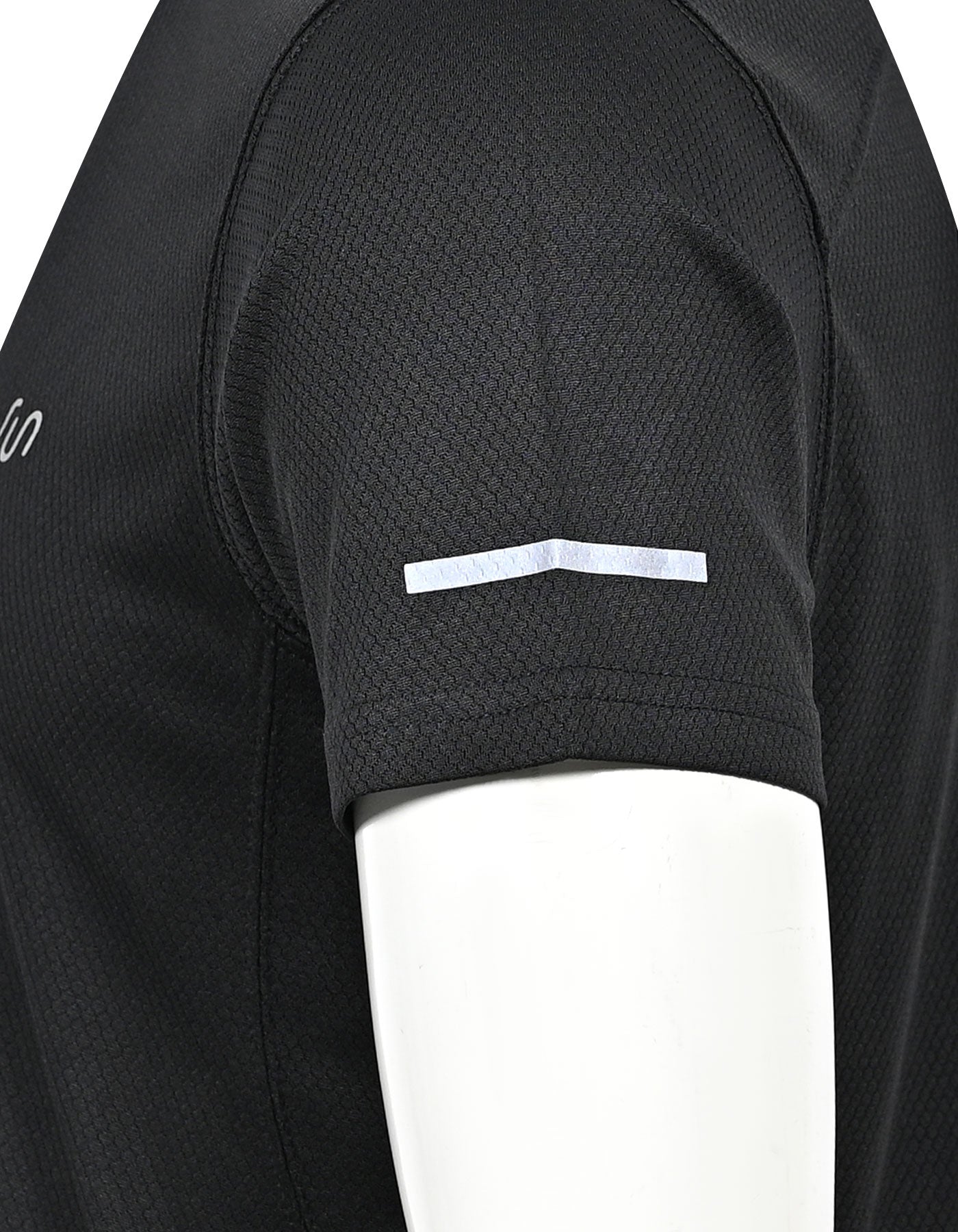 Black Half Sleeves Gym Tee FGT2602-5-L