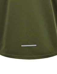Olive Half Sleeves Gym Tee FGT2602-6-XL