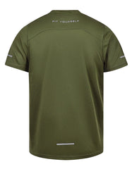 Olive Half Sleeves Gym Tee FGT2602-6-XXL