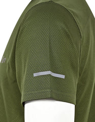 Olive Half Sleeves Gym Tee FGT2602-6-L