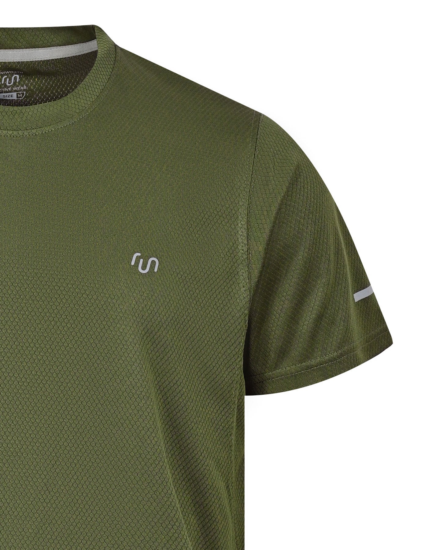 Olive Half Sleeves Gym Tee FGT2602-6-M