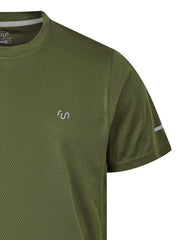 Olive Half Sleeves Gym Tee FGT2602-6-M