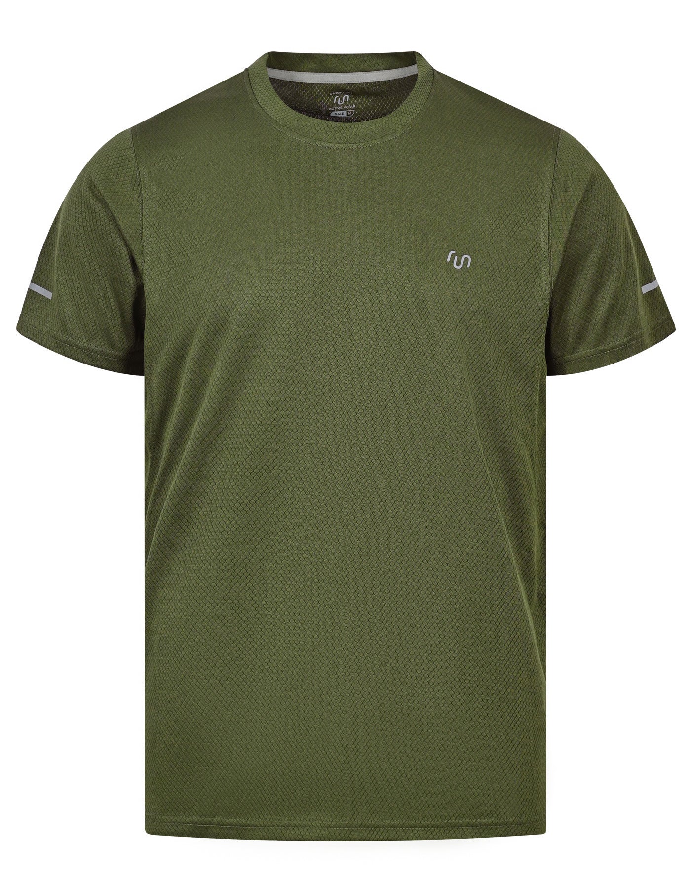 Olive Half Sleeves Gym Tee FGT2602-6-S