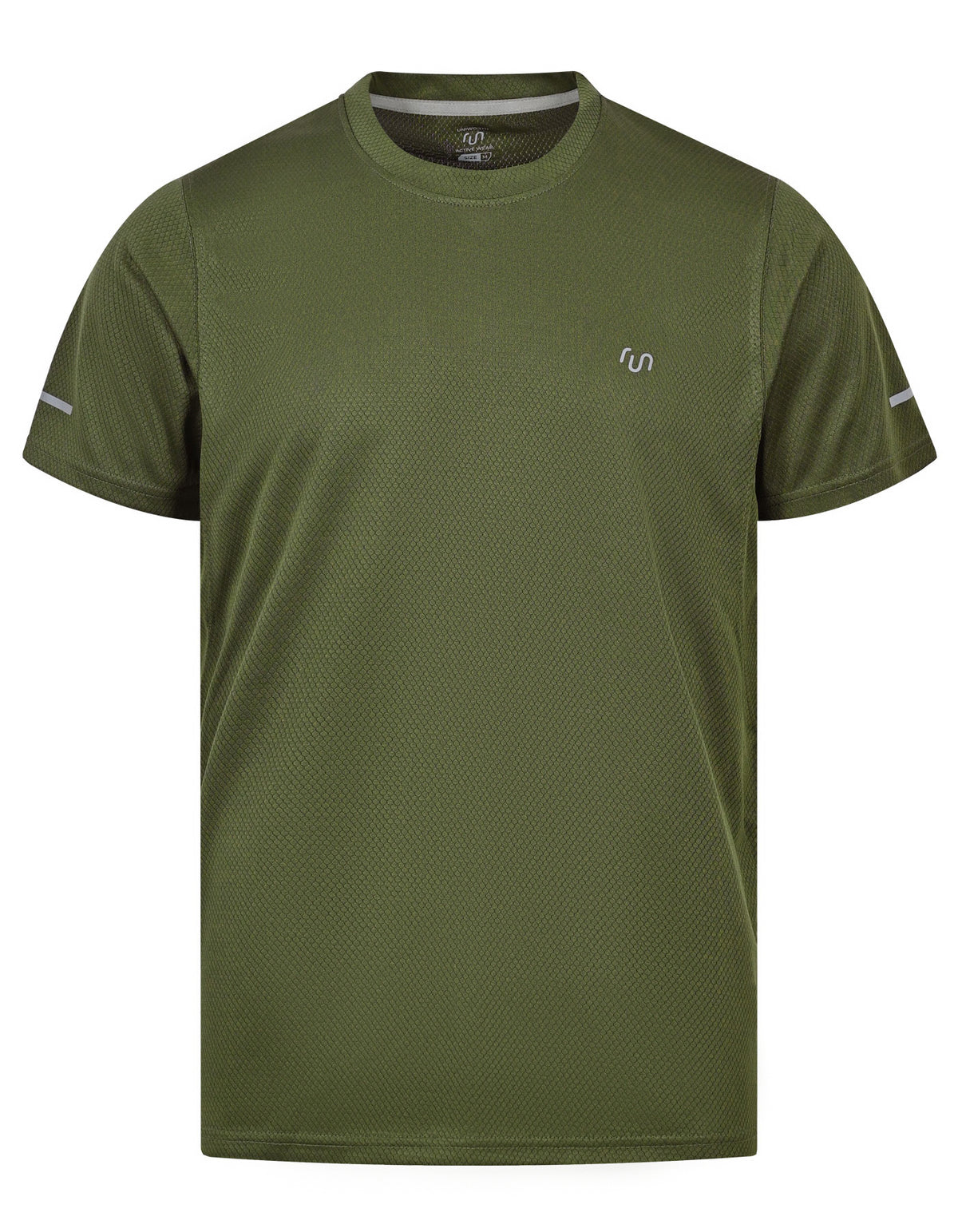 Olive Half Sleeves Gym Tee FGT2602-6-S